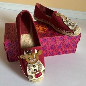 TORY BURCH RARE Espadrille Ozzie The Ox Lunar New Year
